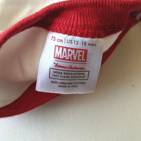 Hanna Andersson Pajamas Baby Boys Size 12-18m Spider Man Christmas - Picture 4 of 4